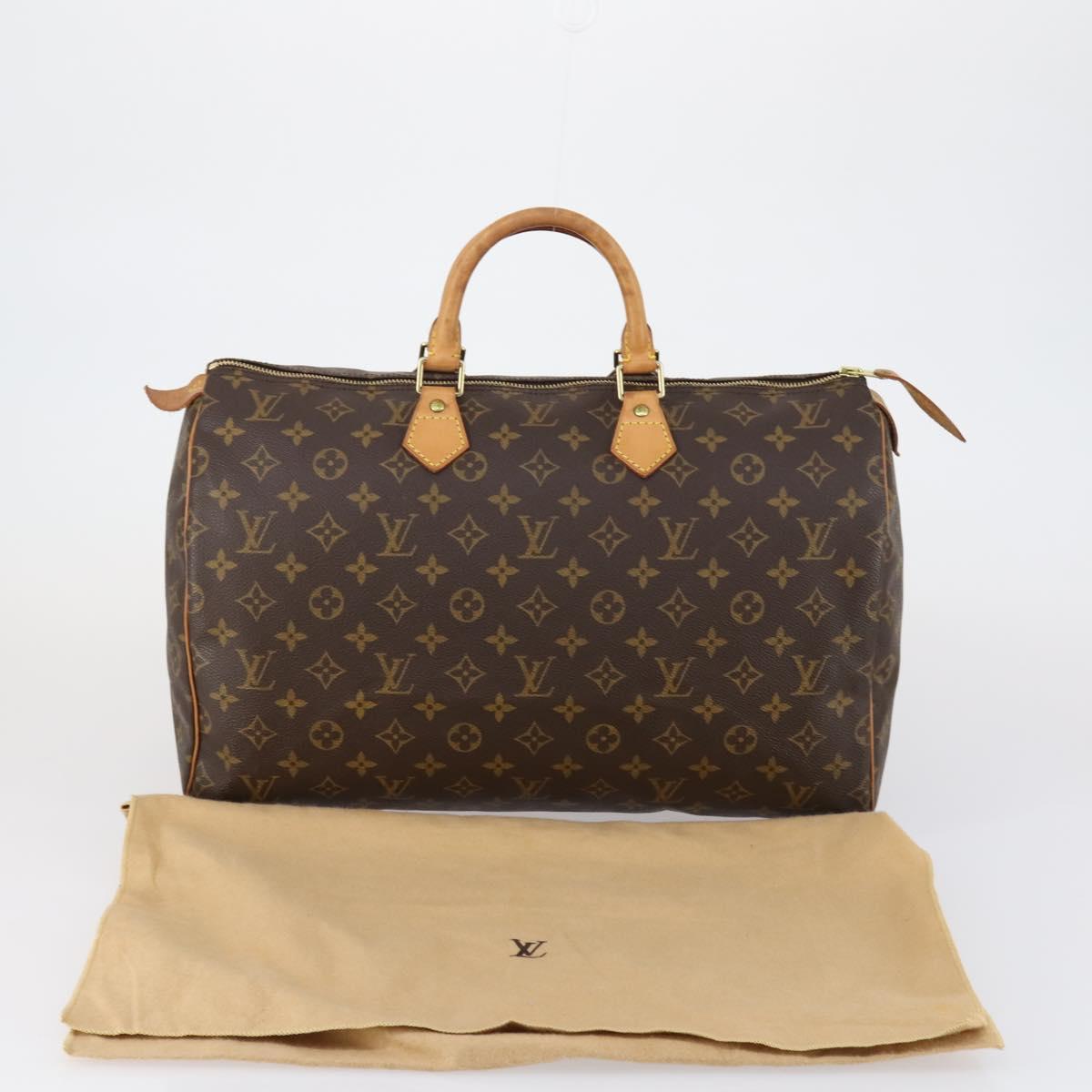 LOUIS VUITTON Monogram Speedy 40 Hand Bag M41522 LV Auth yk19765A