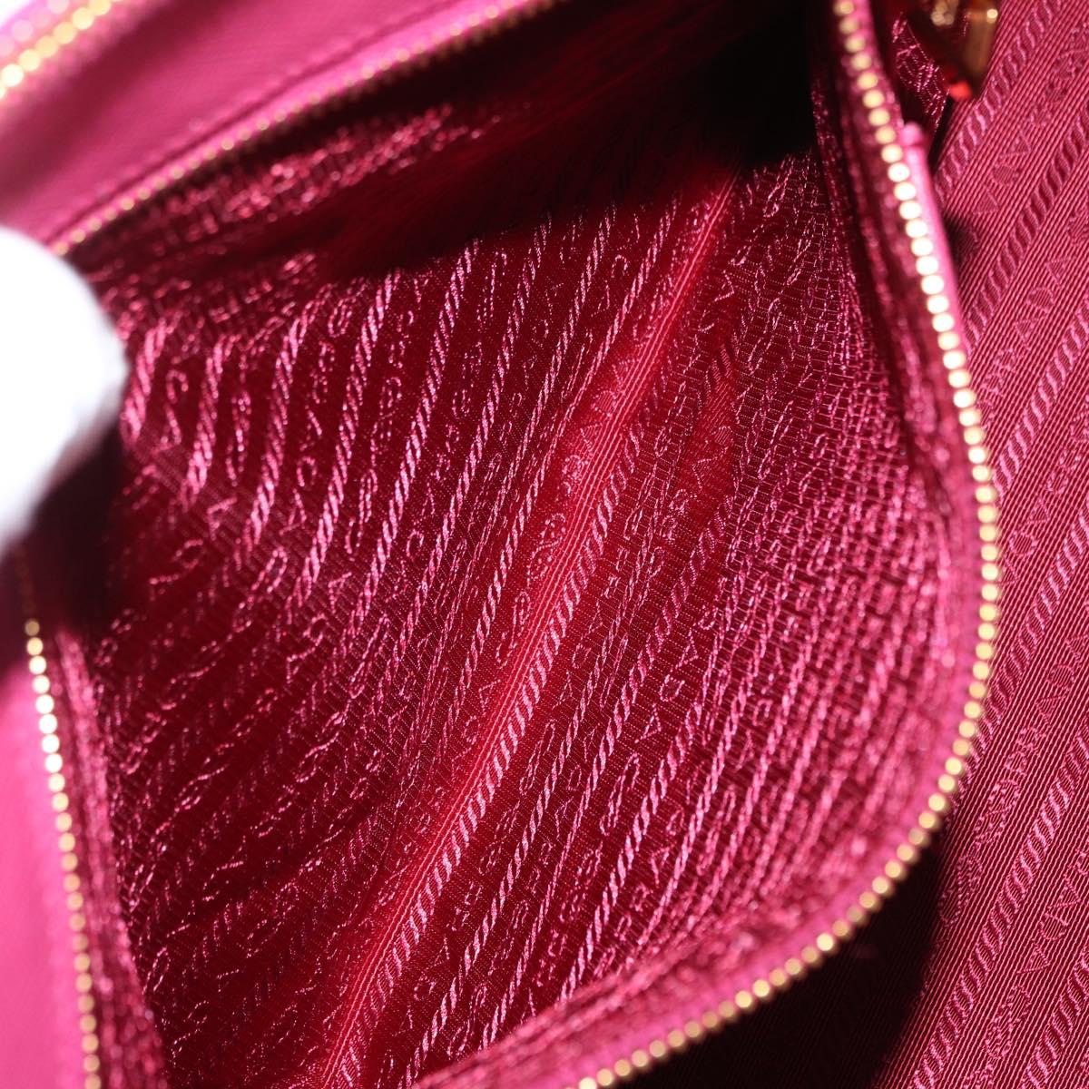 PRADA Galleria Hand Bag Safiano leather 2way Pink Gold Auth yk19769