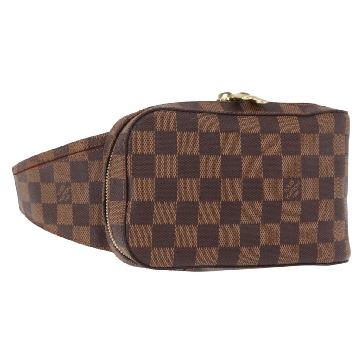 LOUIS VUITTON Damier Ebene Geronimos Shoulder Bag N51994 LV Auth yk19788