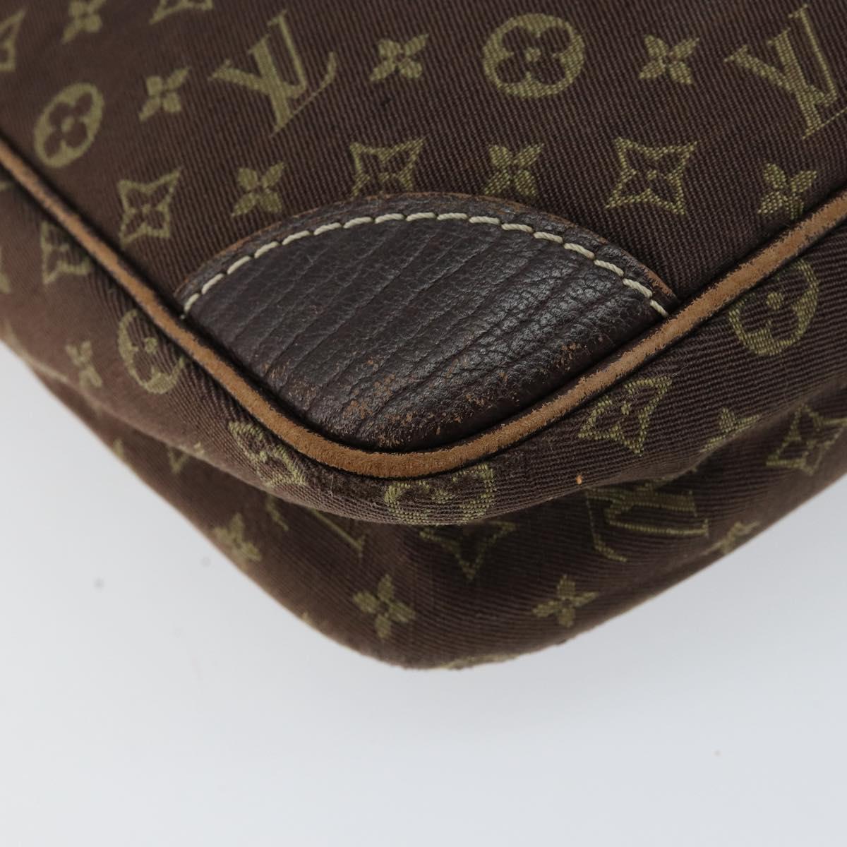 LOUIS VUITTON Monogram Mini Lin Danube Shoulder Bag Ebene M95228 LV Auth yk19789