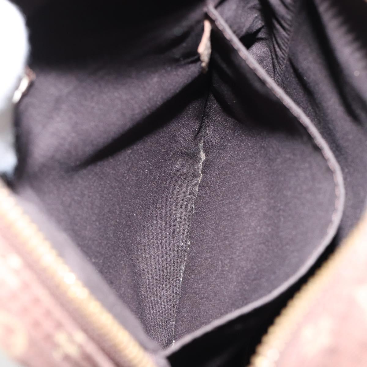 LOUIS VUITTON Monogram Mini Lin Danube Shoulder Bag Ebene M95228 LV Auth yk19789