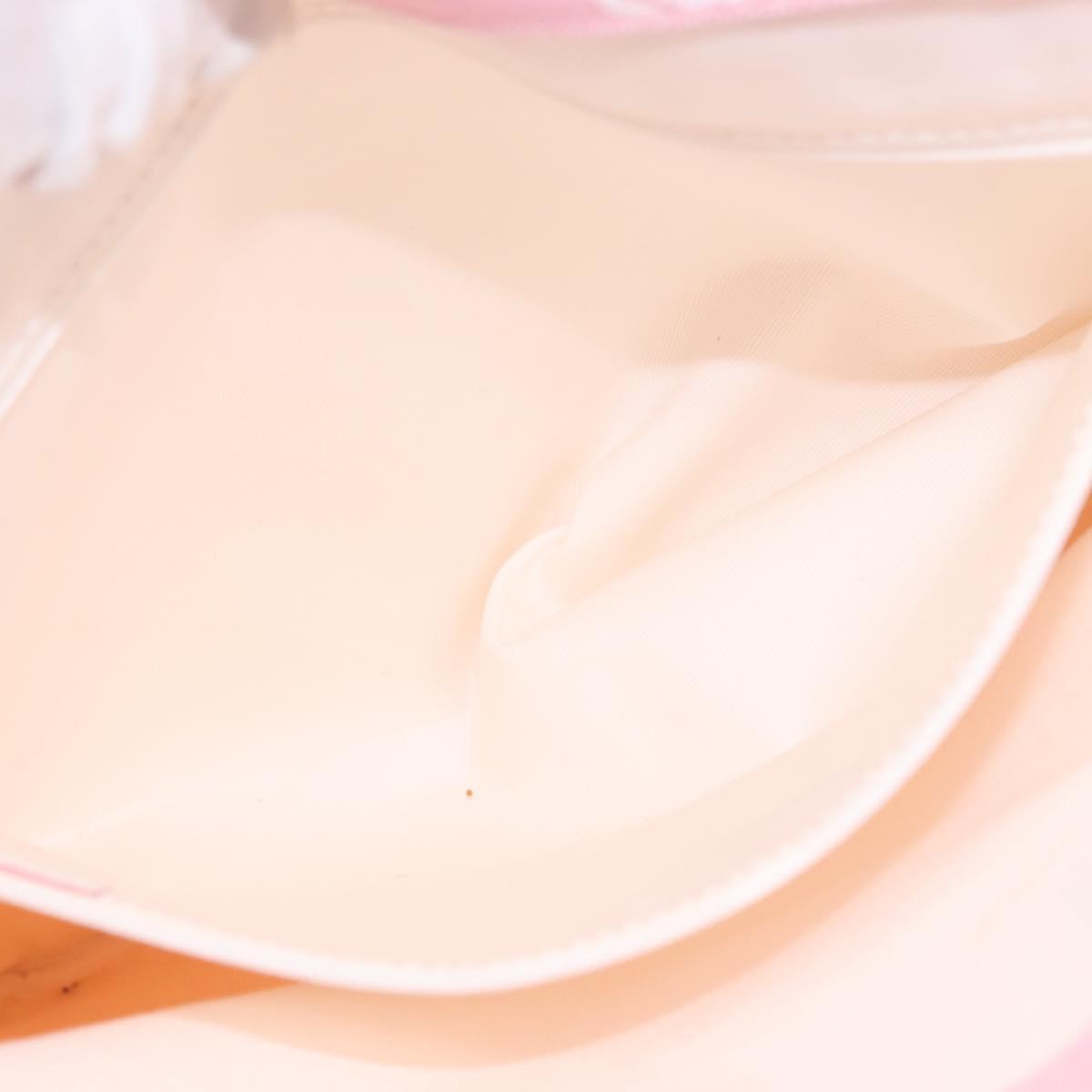 LOEWE Anagram Hand Bag Canvas Pink Silver Auth yk19791