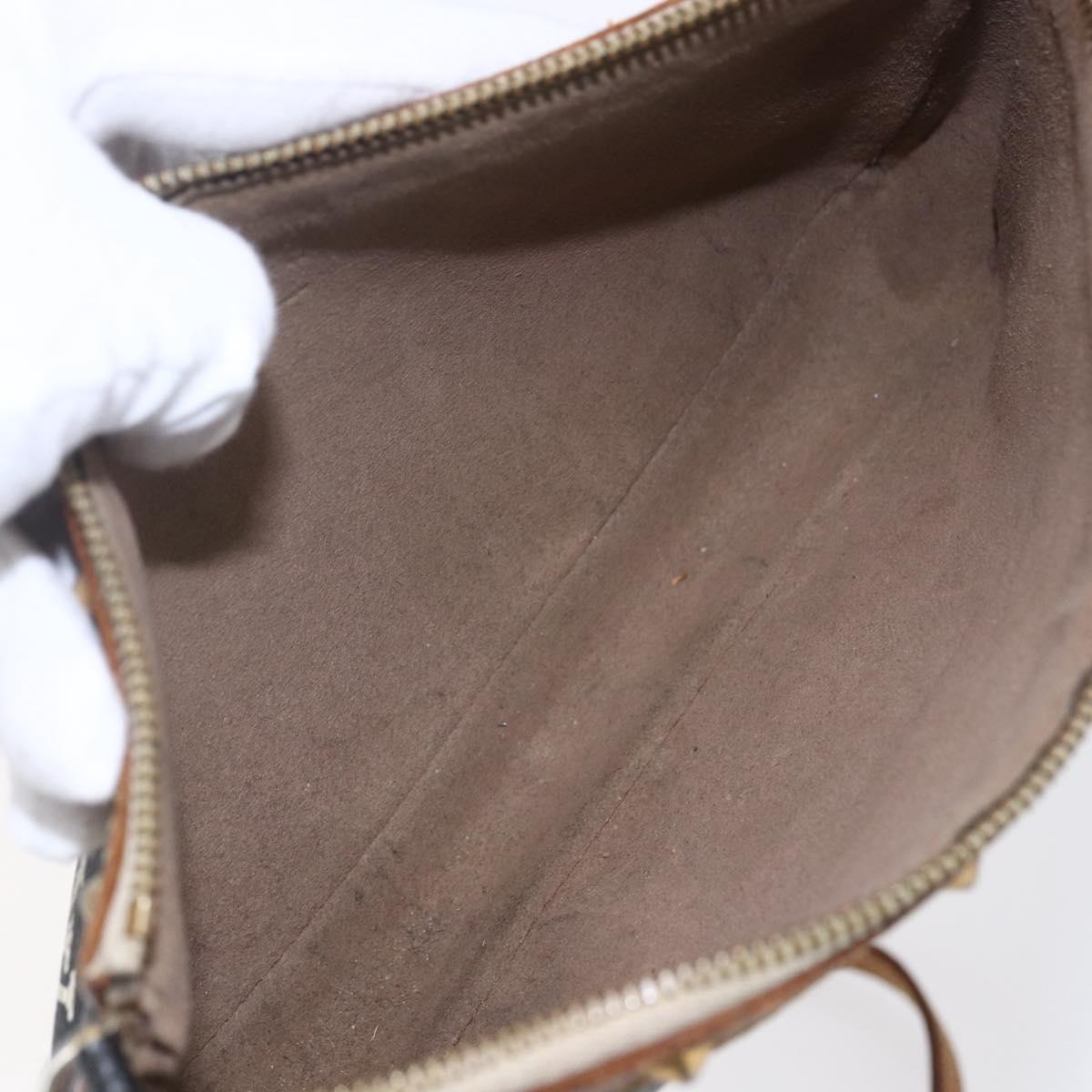 LOUIS VUITTON Multicolor Pochette Accessoires Pouch Black M92648 LV Auth yk19799