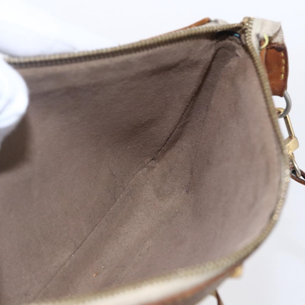 LOUIS VUITTON Multicolor Pochette Accessoires Pouch Black M92648 LV Auth yk19799