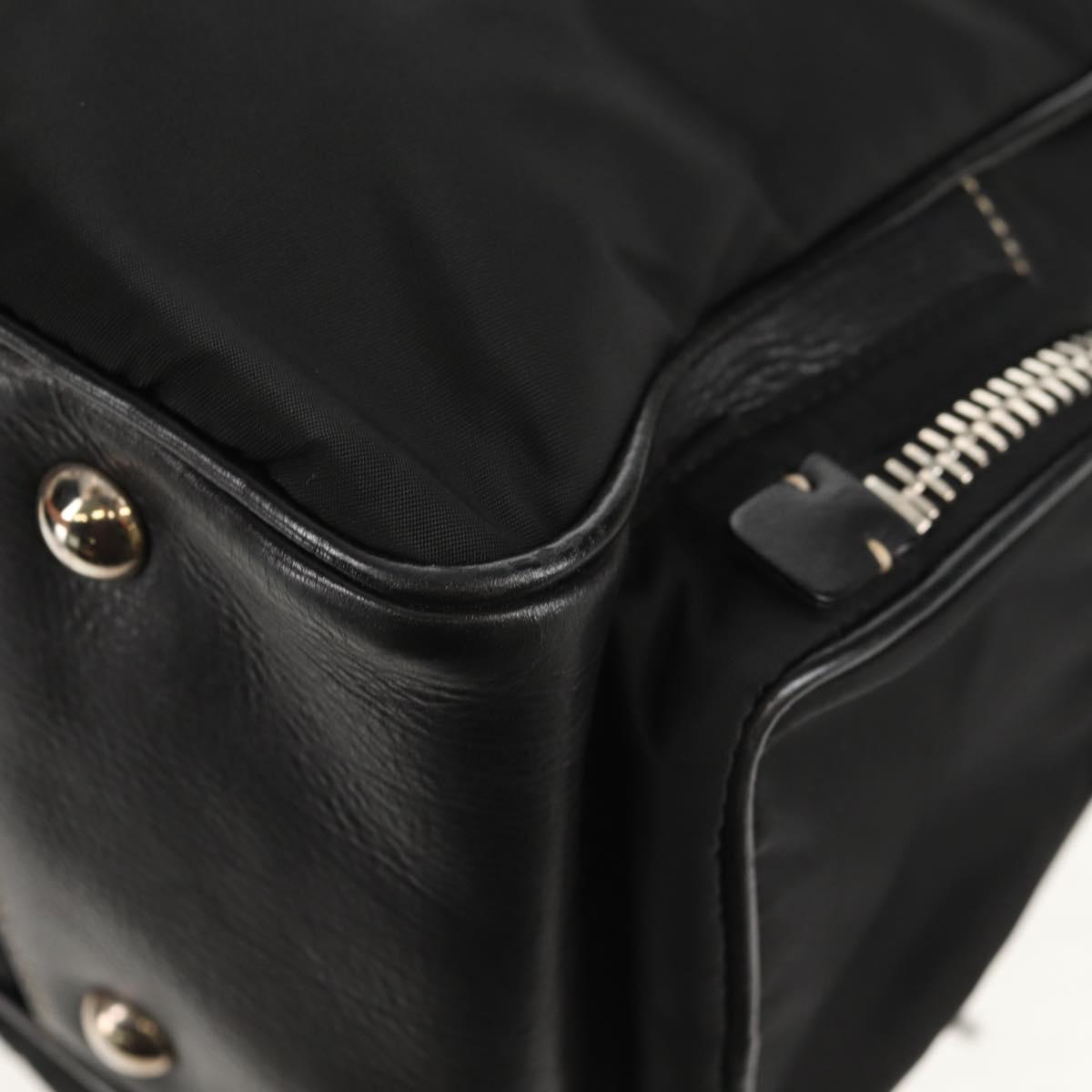 PRADA Shoulder Bag Nylon Black Silver Auth yk19806V