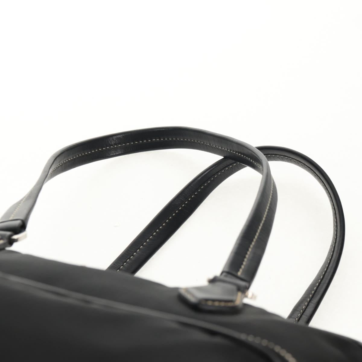 PRADA Shoulder Bag Nylon Black Silver Auth yk19806V