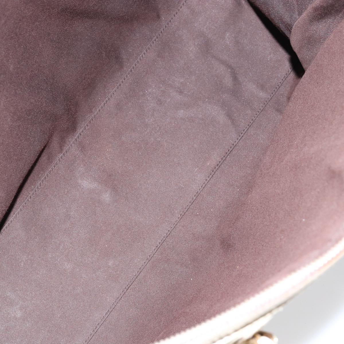 GUCCI GG Canvas Web Sherry Line Hand Bag Beige Gold 145997 Auth yk19807