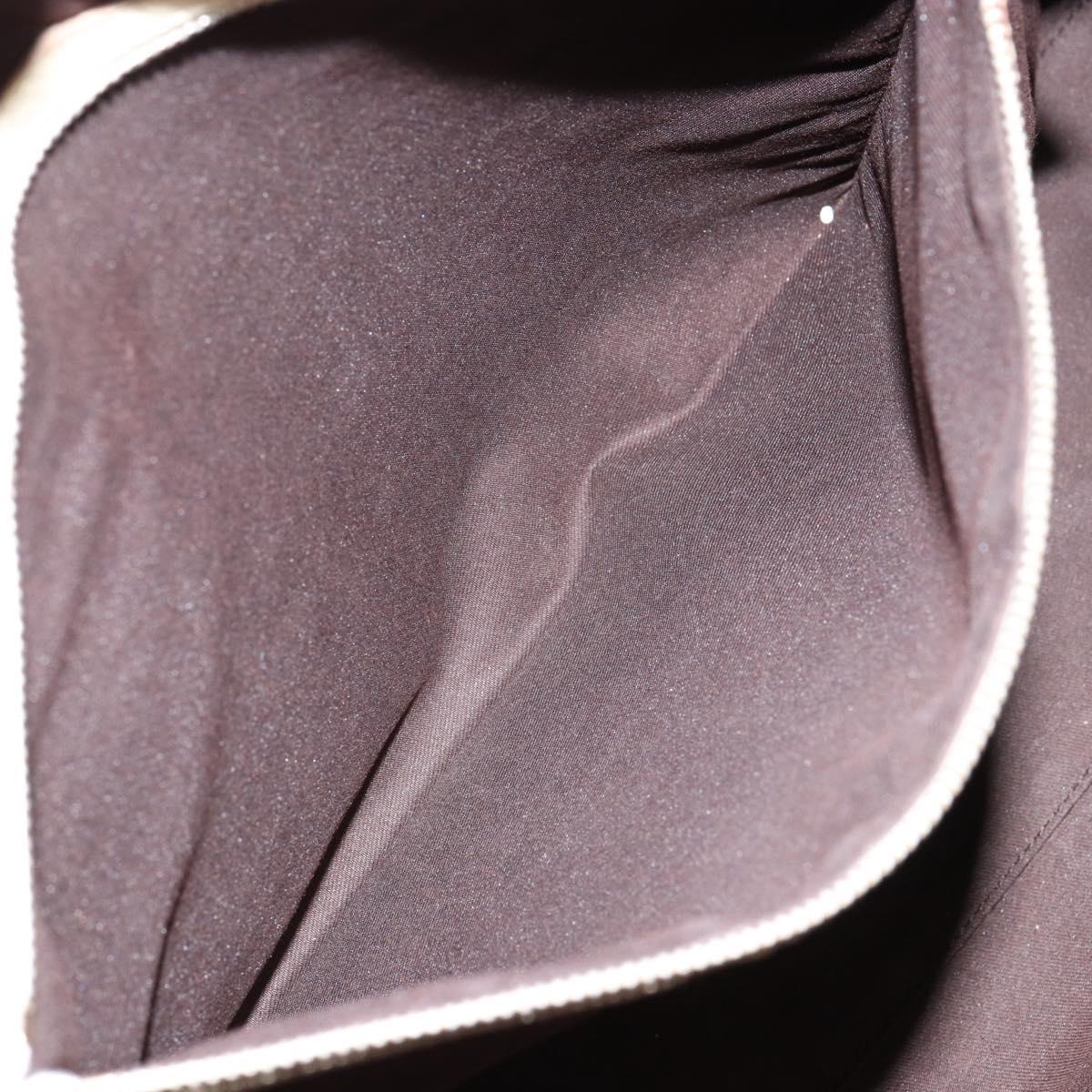 GUCCI GG Canvas Web Sherry Line Hand Bag Beige Gold 145997 Auth yk19807