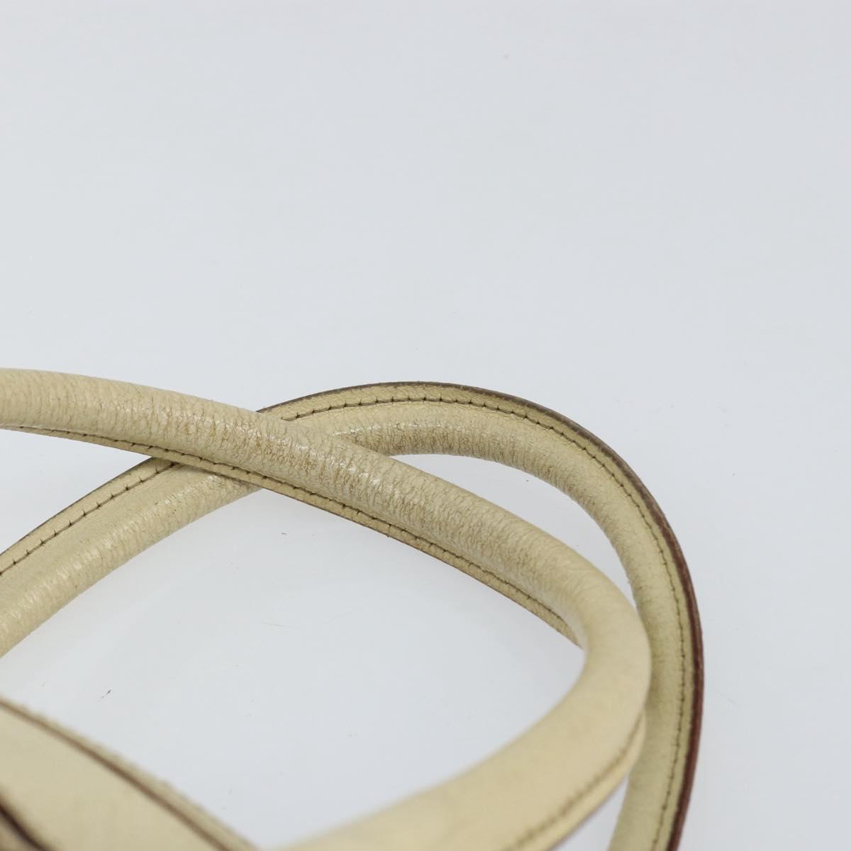 GUCCI GG Canvas Web Sherry Line Hand Bag Beige Gold 145997 Auth yk19807