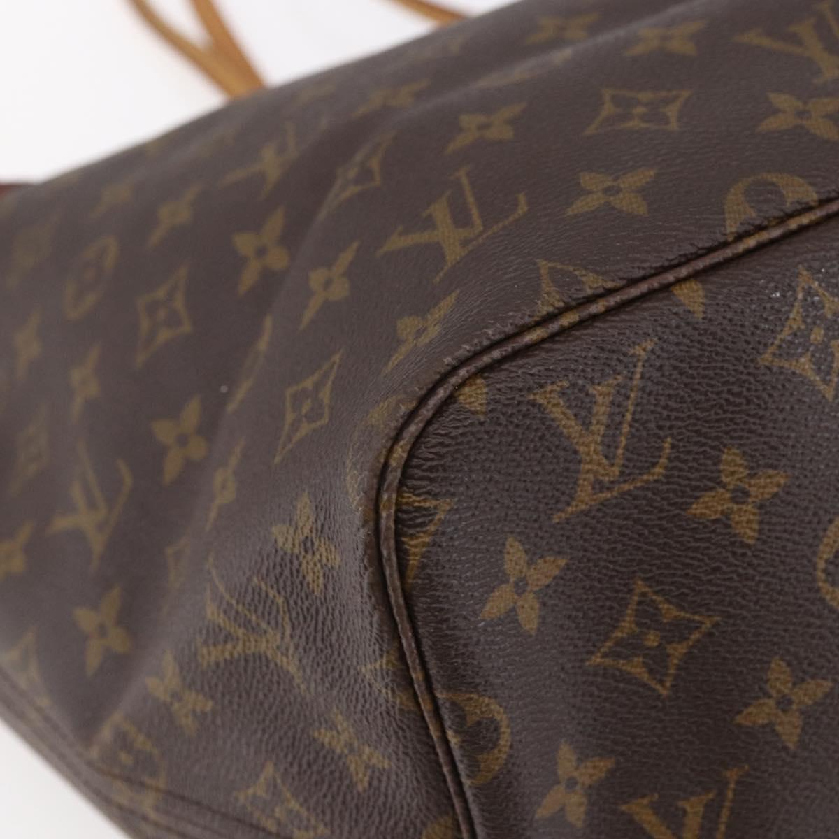 LOUIS VUITTON Monogram Neverfull GM Tote Bag M40157 LV Auth yk19809