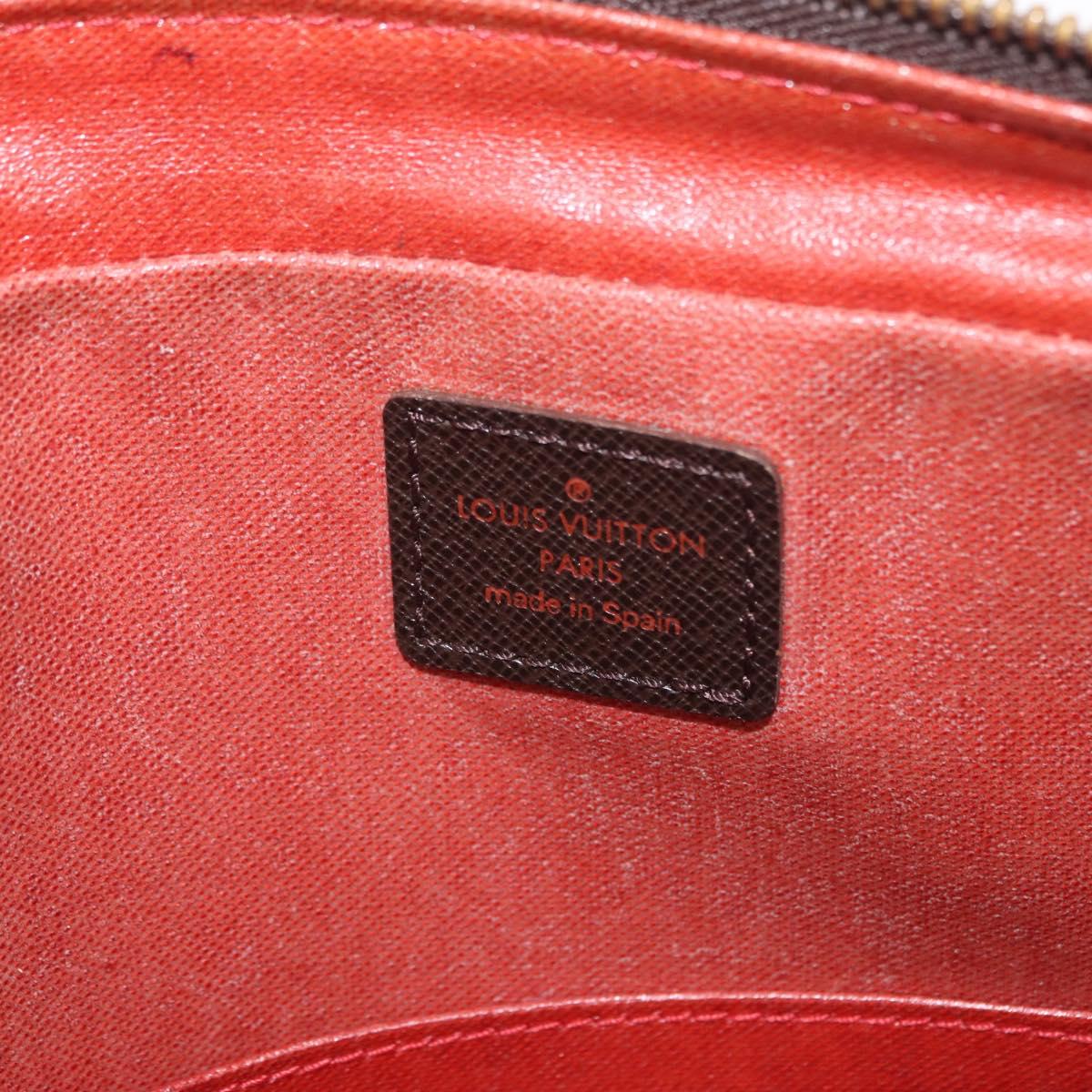 LOUIS VUITTON Damier Ebene Trousse Toilette 25 Clutch Bag N47624 LV Auth yk19812