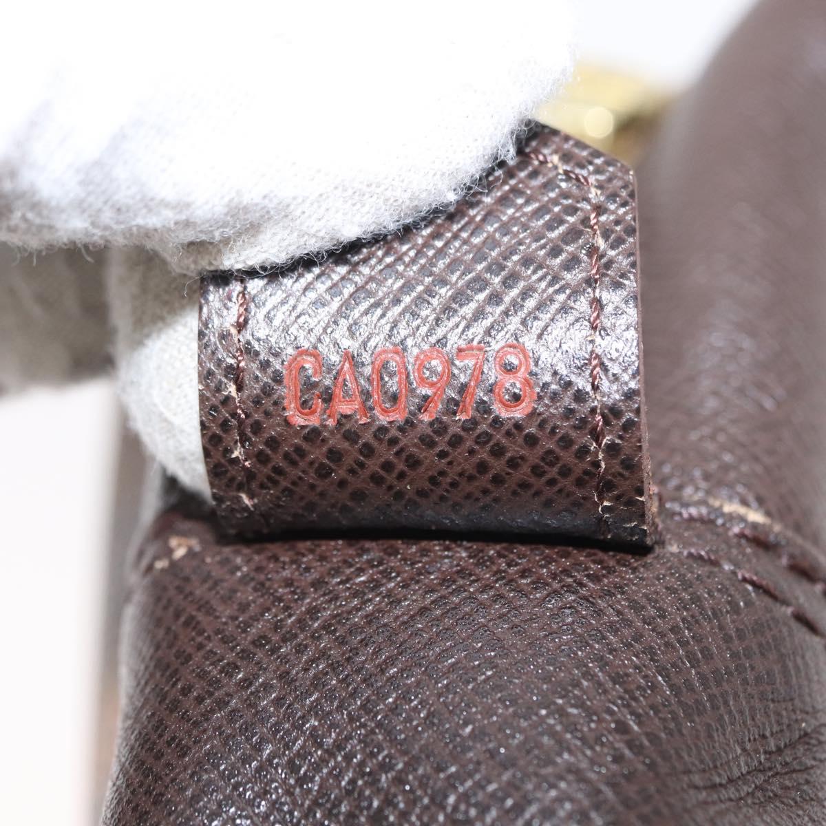 LOUIS VUITTON Damier Ebene Trousse Toilette 25 Clutch Bag N47624 LV Auth yk19812