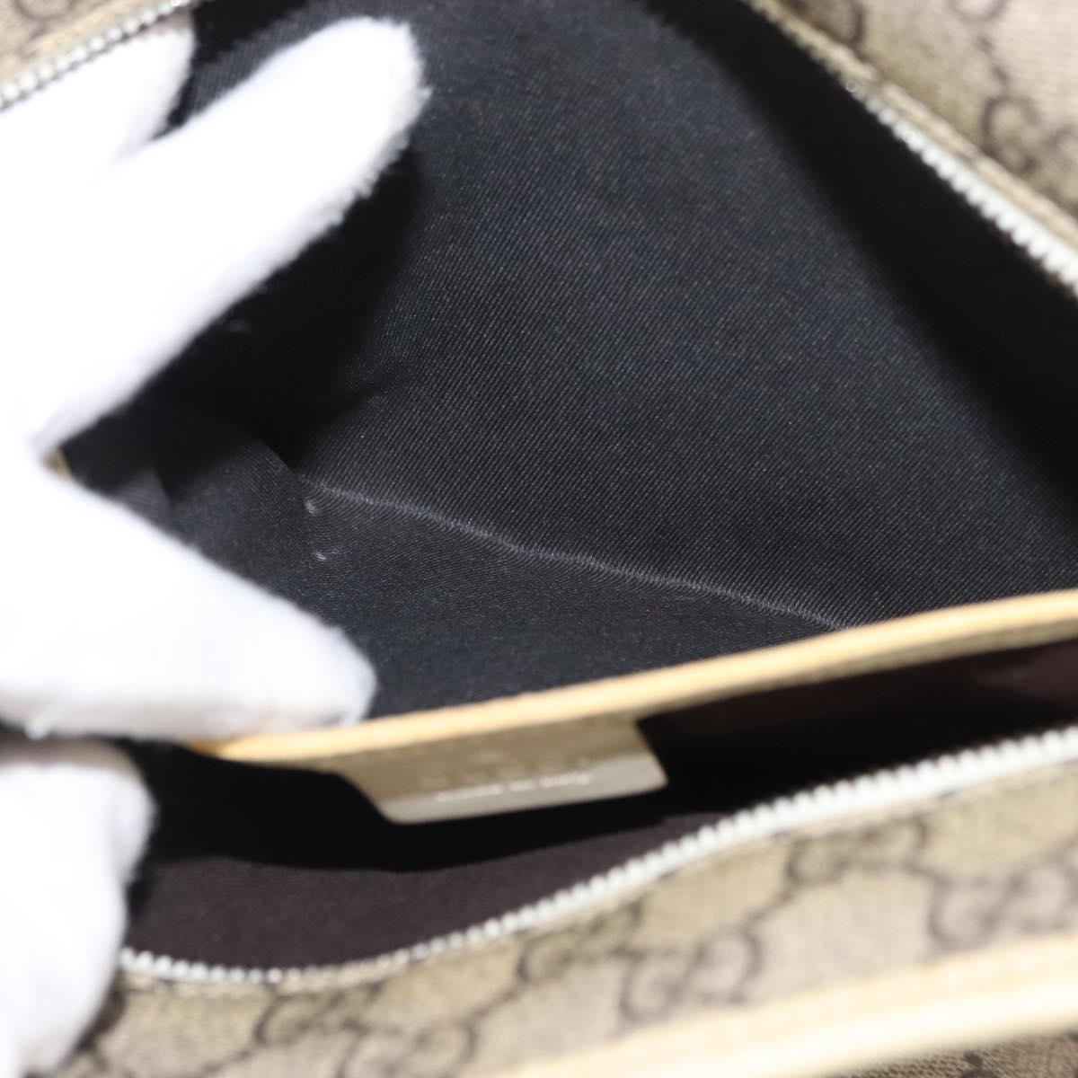 GUCCI GG Supreme Tote Bag PVC Beige 211138 Auth yk19814