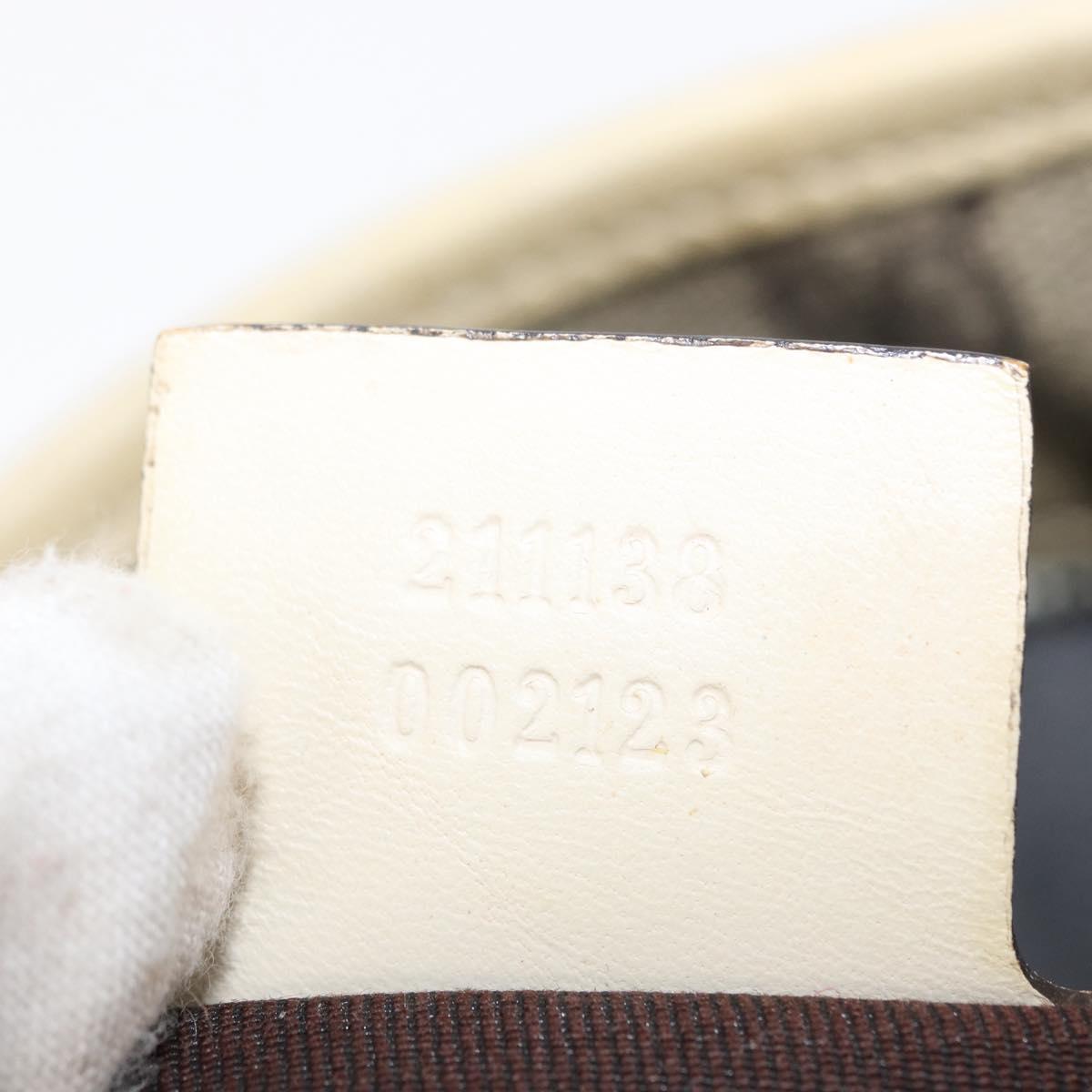 GUCCI GG Supreme Tote Bag PVC Beige 211138 Auth yk19814