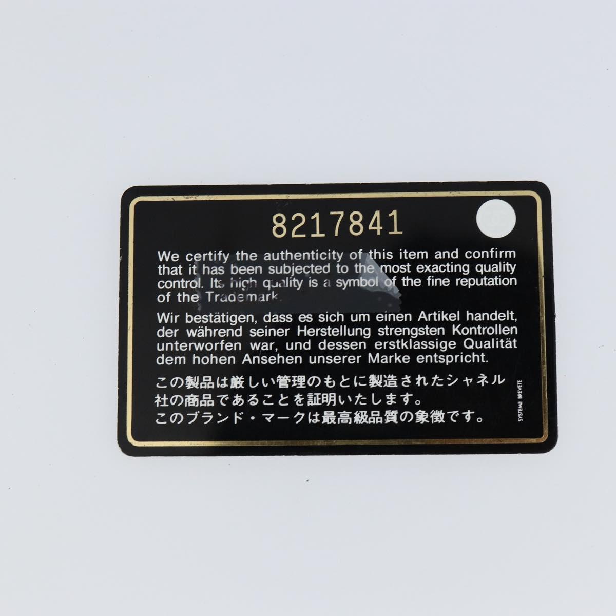 CHANEL Choco Bar Hand Bag Leather Black Silver CC Auth yk19815