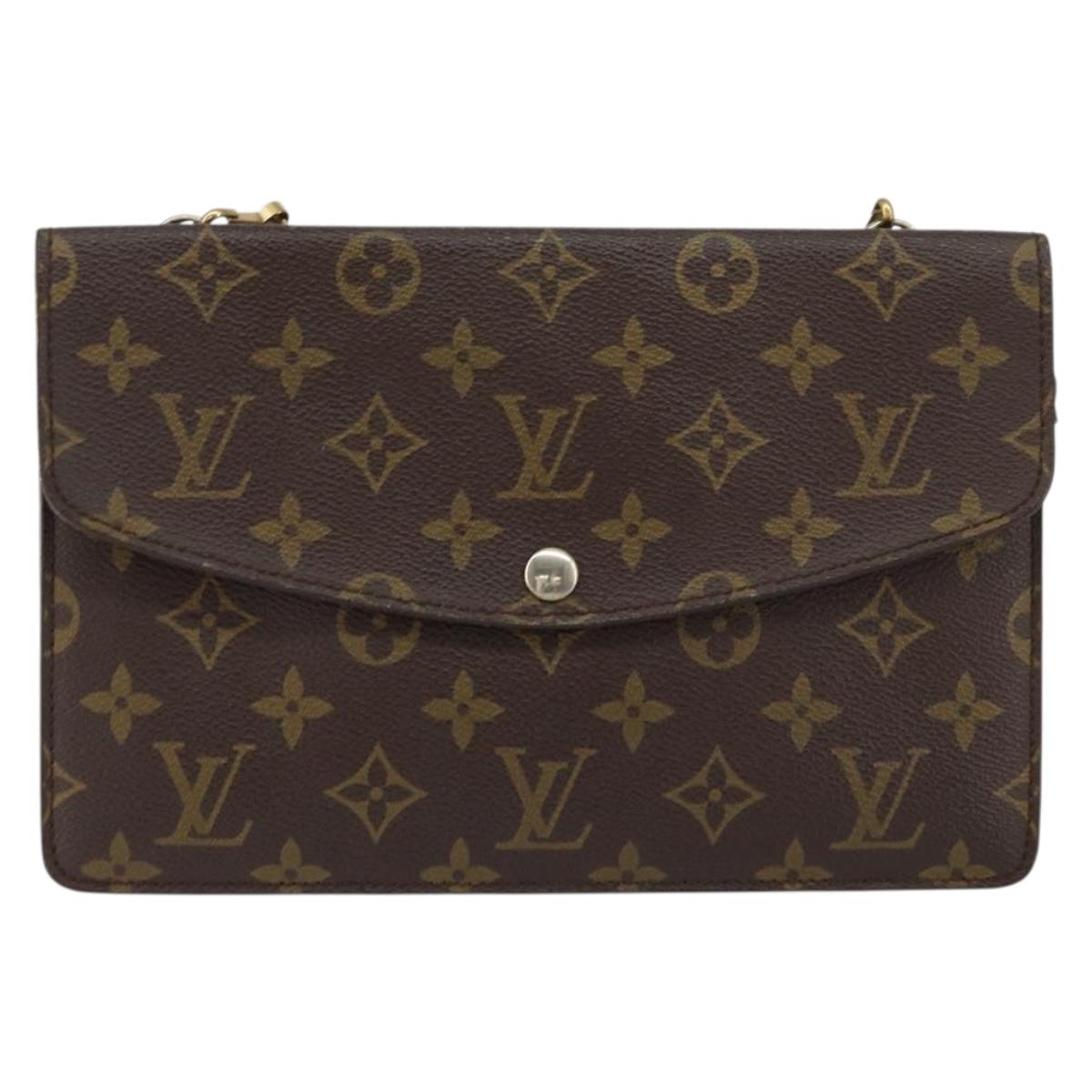 LOUIS VUITTON Monogram Double Rabat Shoulder Bag M51815 LV Auth yk19818
