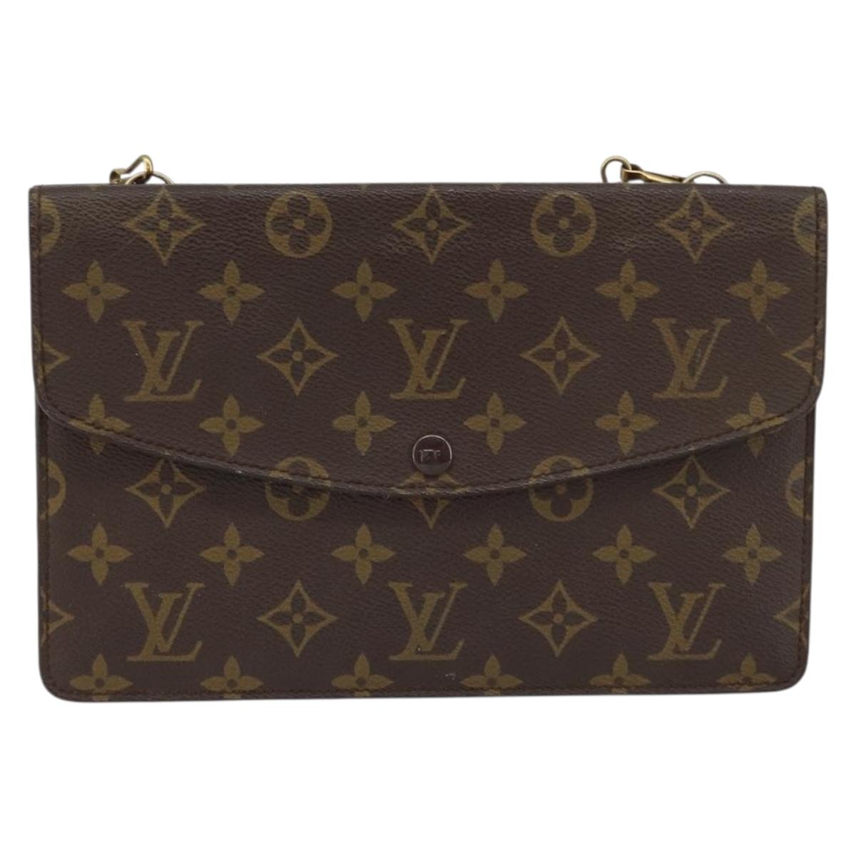 LOUIS VUITTON Monogram Double Rabat Shoulder Bag M51815 LV Auth yk19818