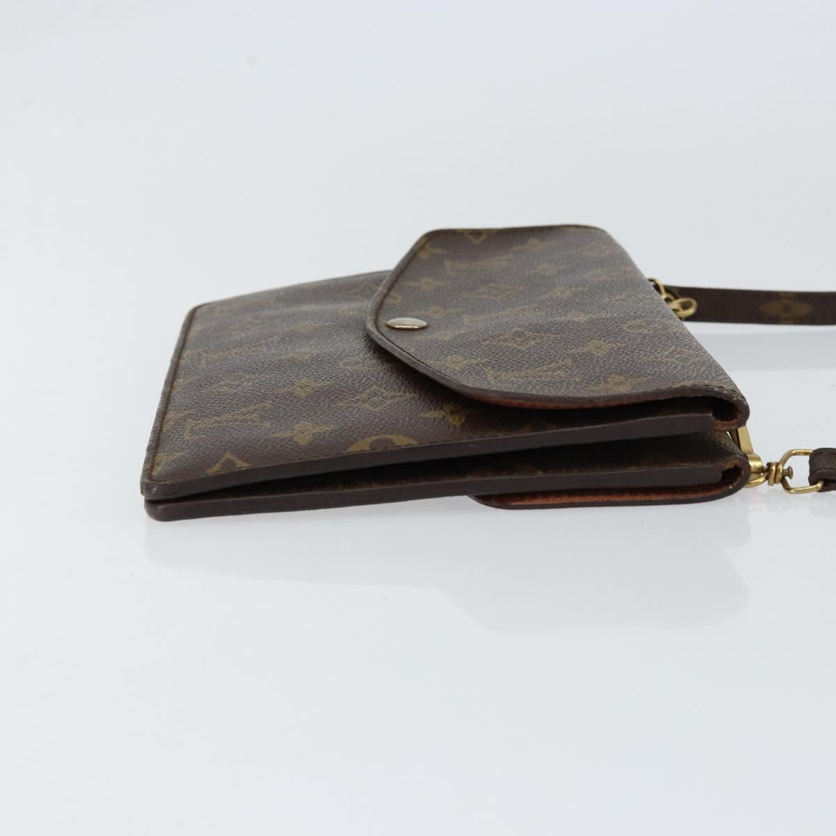 LOUIS VUITTON Monogram Double Rabat Shoulder Bag M51815 LV Auth yk19818