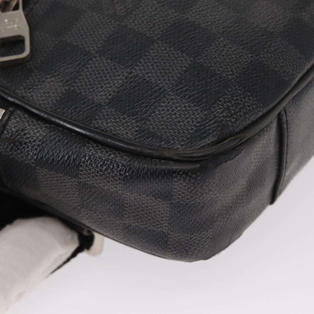 LOUIS VUITTON Damier Graphite Ambreil Shoulder Bag N41289 LV Auth yk19819