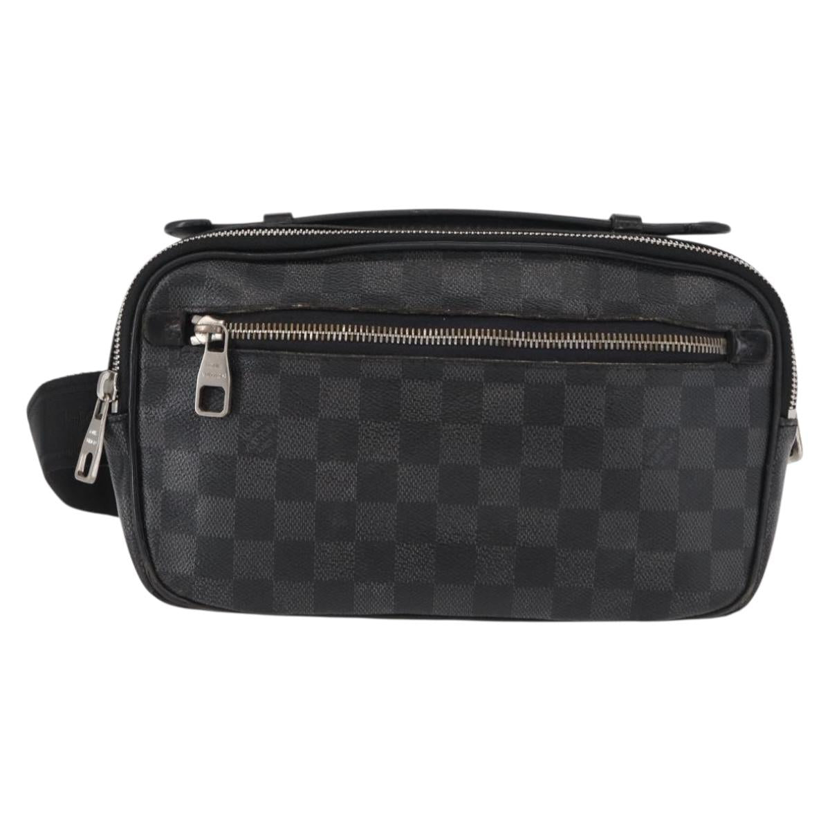 LOUIS VUITTON Damier Graphite Ambreil Shoulder Bag N41289 LV Auth yk19819