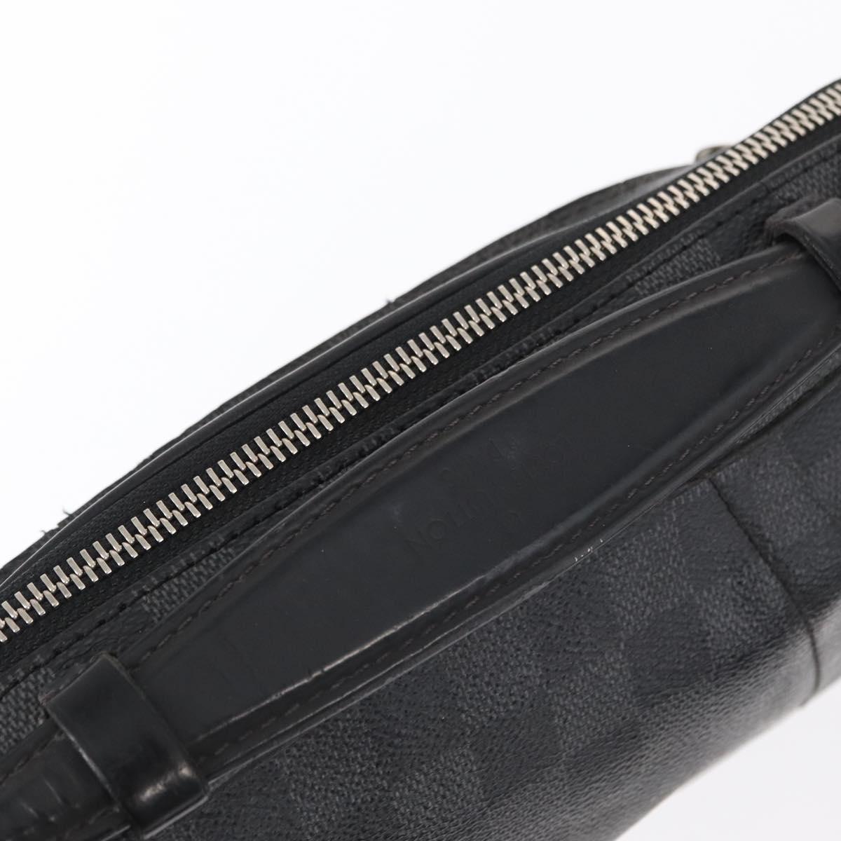 LOUIS VUITTON Damier Graphite Ambreil Shoulder Bag N41289 LV Auth yk19819