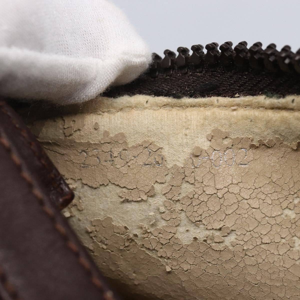 FENDI Zucca Canvas Hand Bag Black Brown Auth yk19821