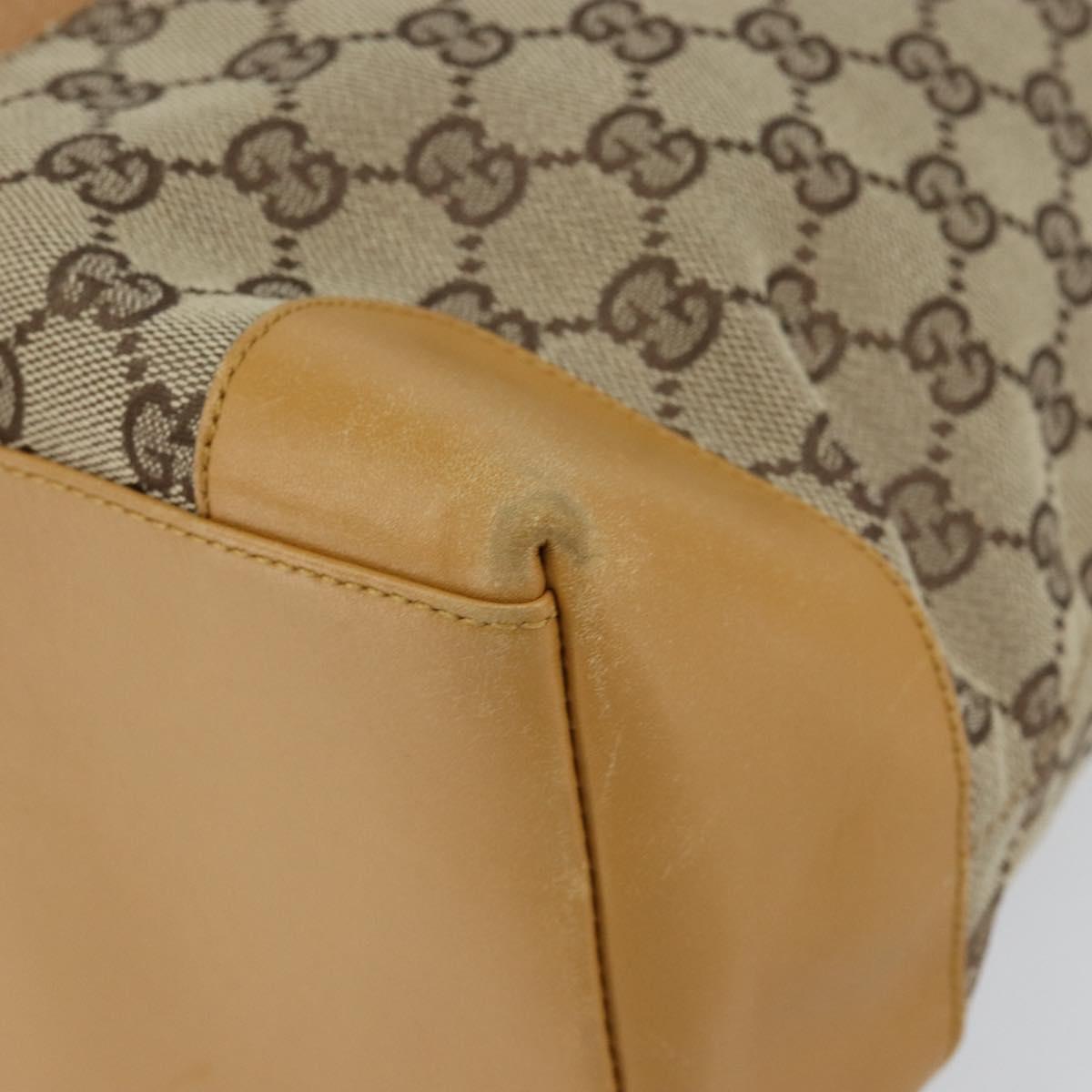 GUCCI GG Canvas Sherry Line Hand Bag Beige Red 002 1093 3444 Auth yk19823