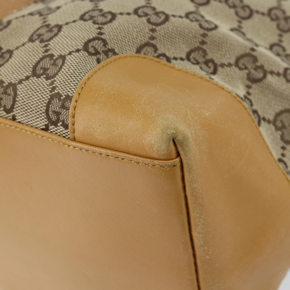 GUCCI GG Canvas Sherry Line Hand Bag Beige Red 002 1093 3444 Auth yk19823