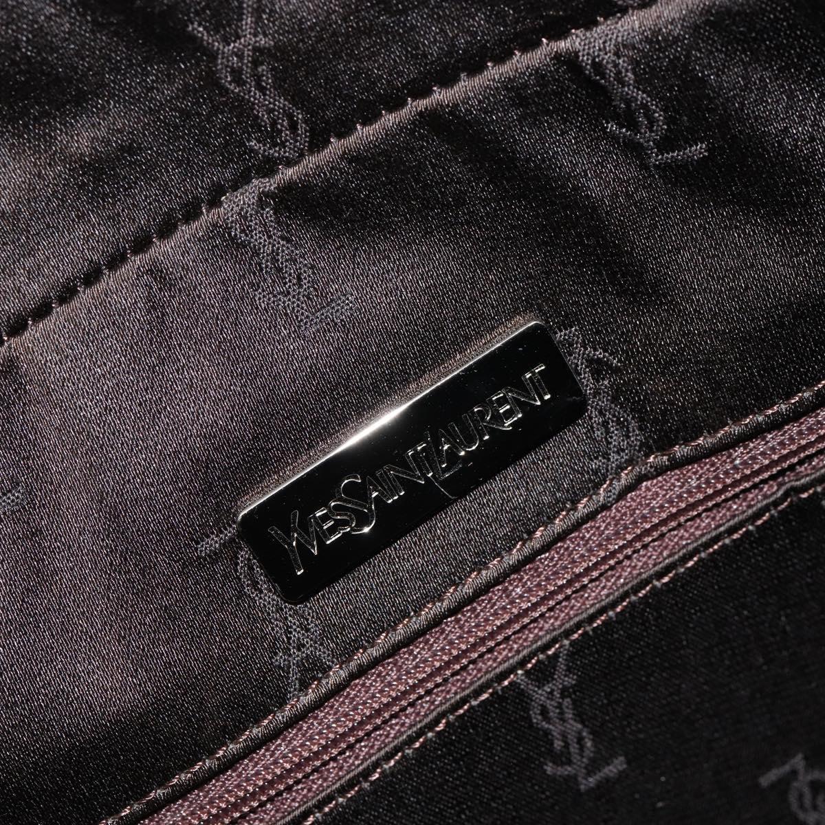 SAINT LAURENT Cassandra Hand Bag Nylon Black Auth yk19827