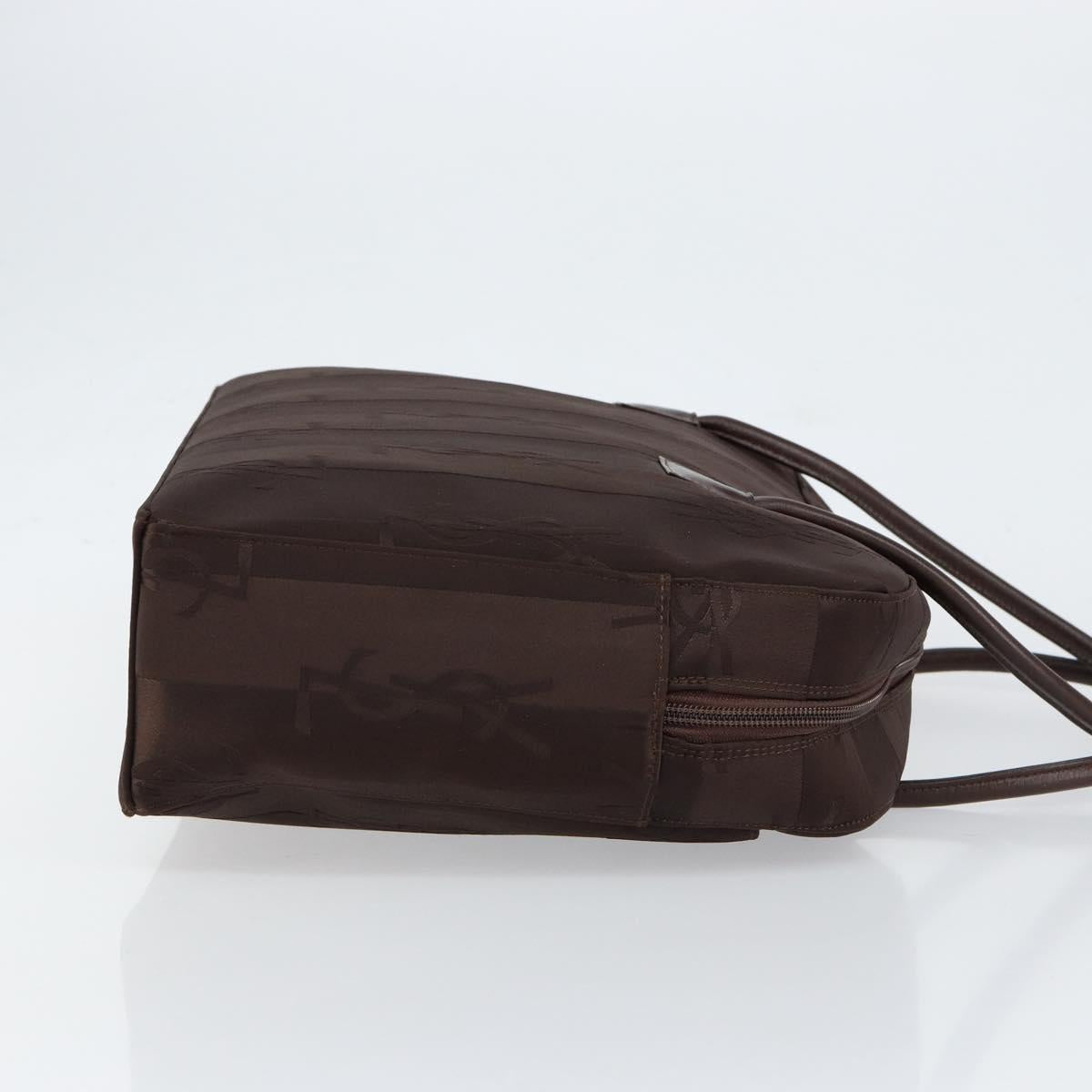 SAINT LAURENT Cassandra Hand Bag Nylon Black Auth yk19827