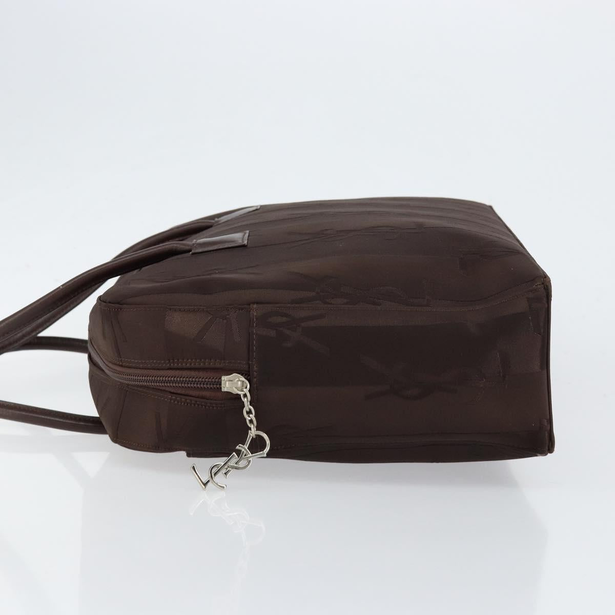 SAINT LAURENT Cassandra Hand Bag Nylon Black Auth yk19827