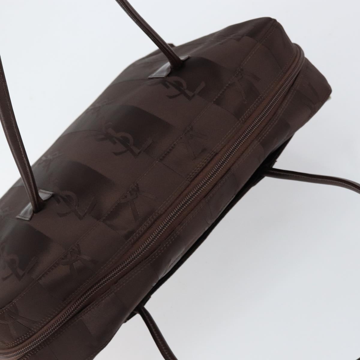 SAINT LAURENT Cassandra Hand Bag Nylon Black Auth yk19827