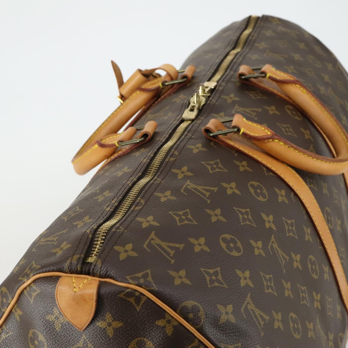 LOUIS VUITTON Monogram Keepall 55 Boston Bag M41424 LV Auth yk19832V