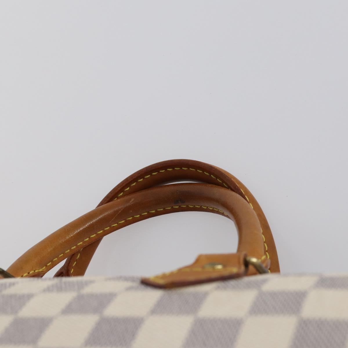 LOUIS VUITTON Damier Azur Speedy 35 Hand Bag N41535 LV Auth yk19840