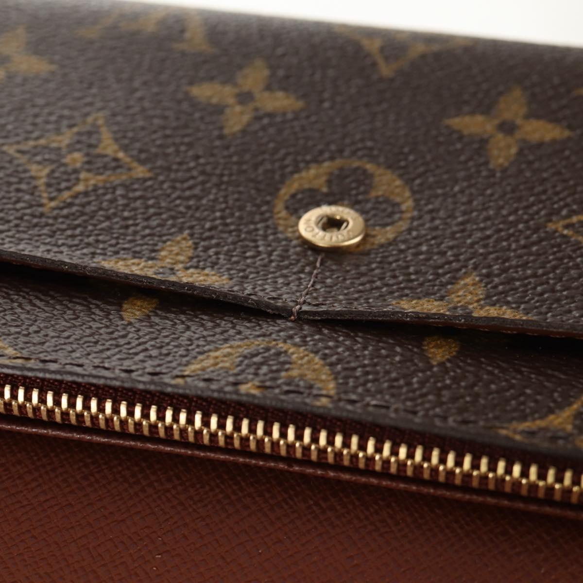 LOUIS VUITTON Pochette Porte Monnaie Credit Long Wallet M61726 LV Auth yk19850V