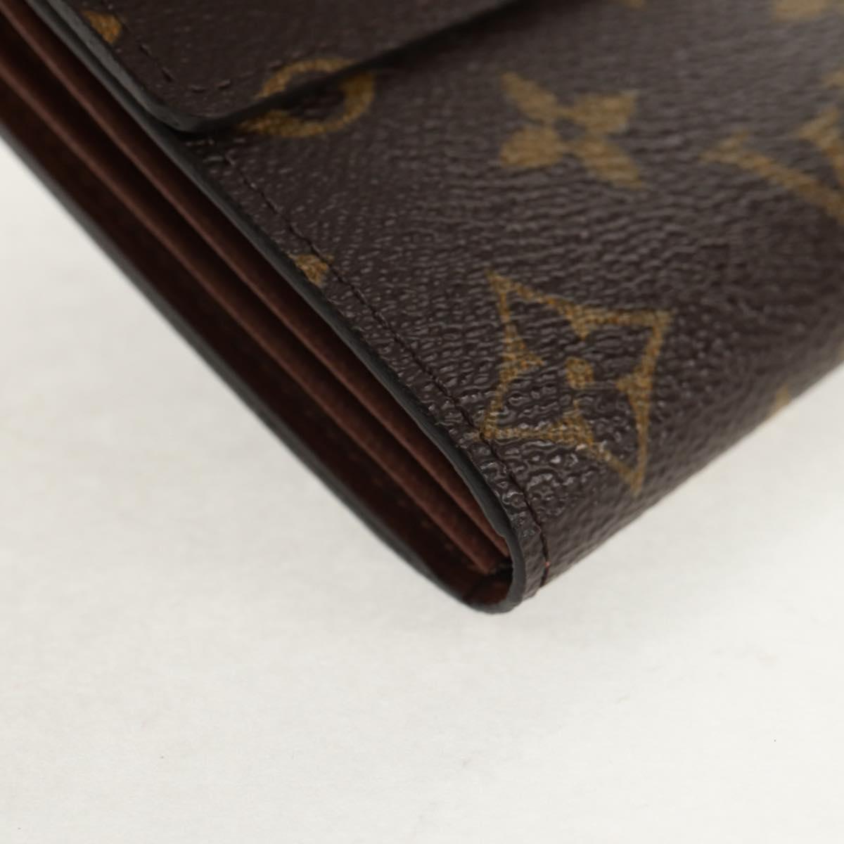 LOUIS VUITTON Pochette Porte Monnaie Credit Long Wallet M61726 LV Auth yk19850V