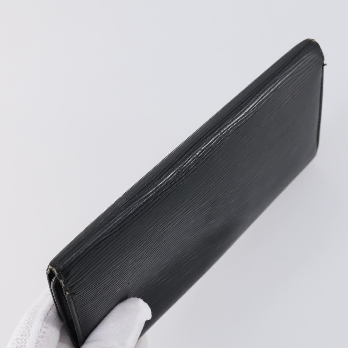 LOUIS VUITTON Monogram Epi Vernis Wallet 5 Set Black Amarante LV Auth yk19854