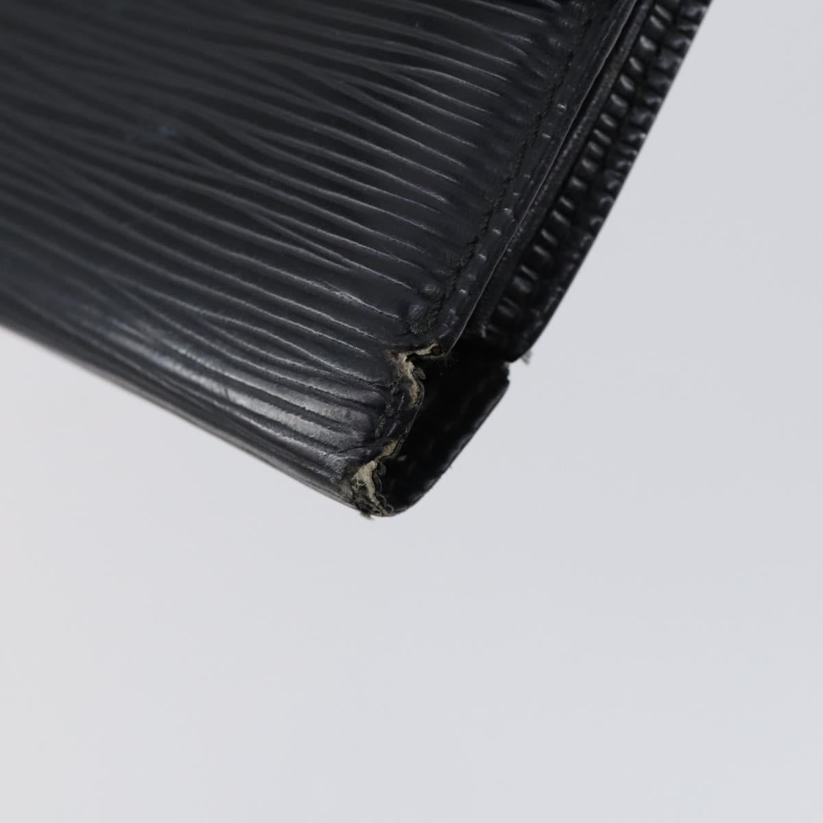 LOUIS VUITTON Monogram Epi Vernis Wallet 5 Set Black Amarante LV Auth yk19854