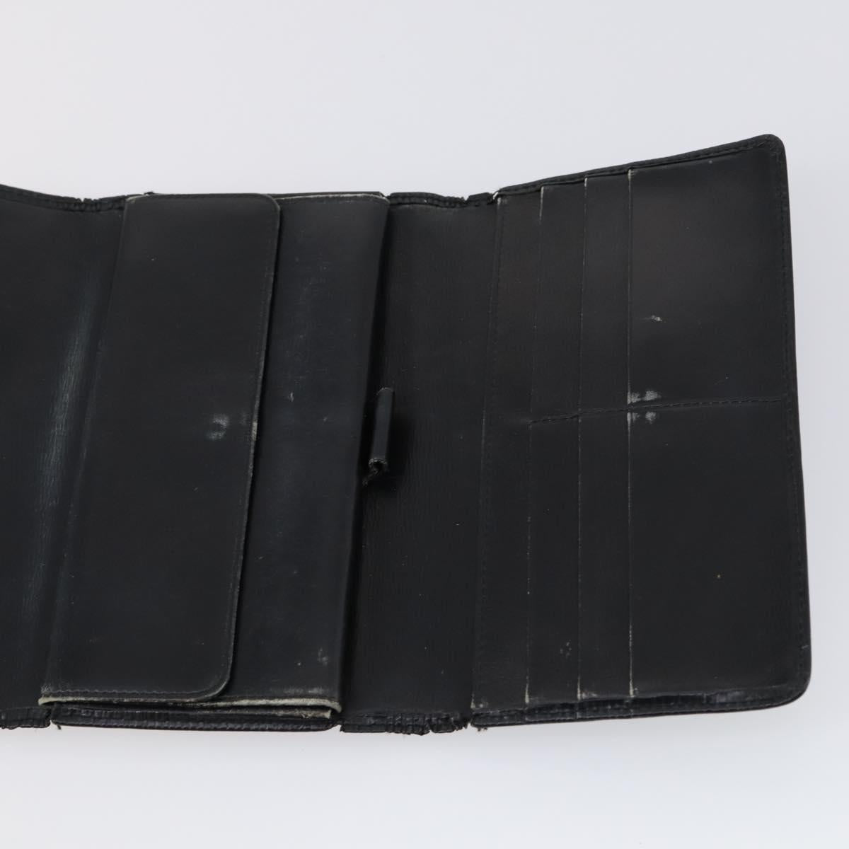 LOUIS VUITTON Monogram Epi Vernis Wallet 5 Set Black Amarante LV Auth yk19854