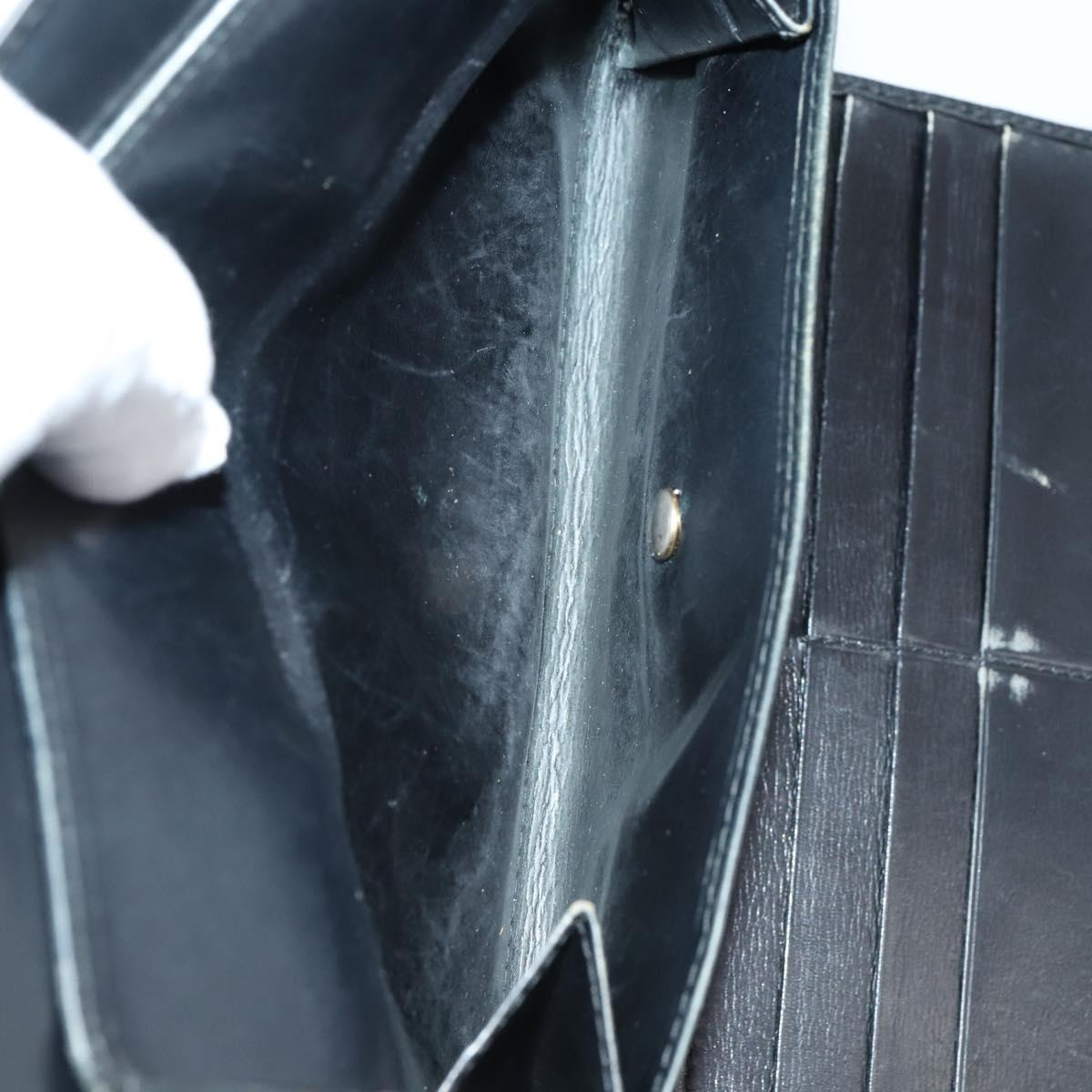 LOUIS VUITTON Monogram Epi Vernis Wallet 5 Set Black Amarante LV Auth yk19854