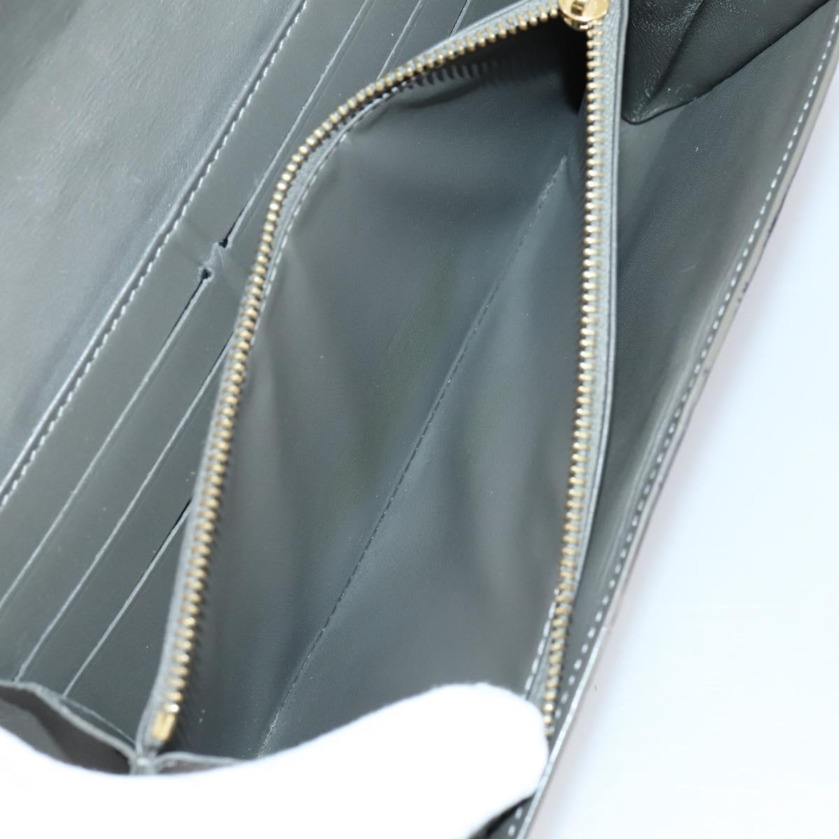 LOUIS VUITTON Monogram Epi Vernis Wallet 5 Set Black Amarante LV Auth yk19854