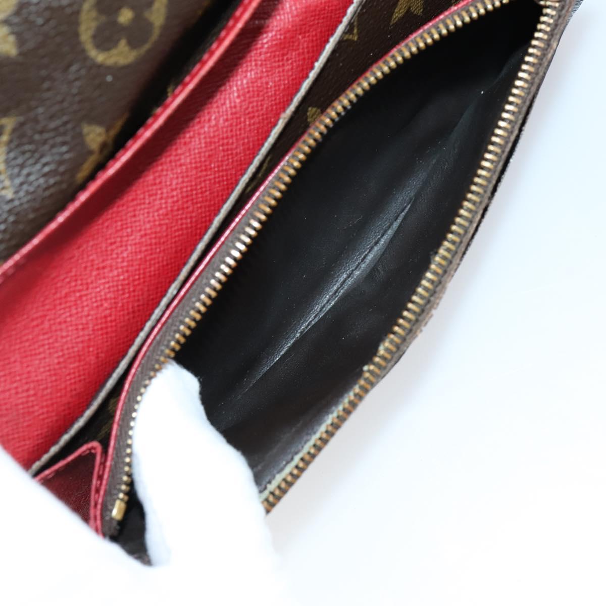 LOUIS VUITTON Monogram Epi Vernis Wallet 5 Set Black Amarante LV Auth yk19854