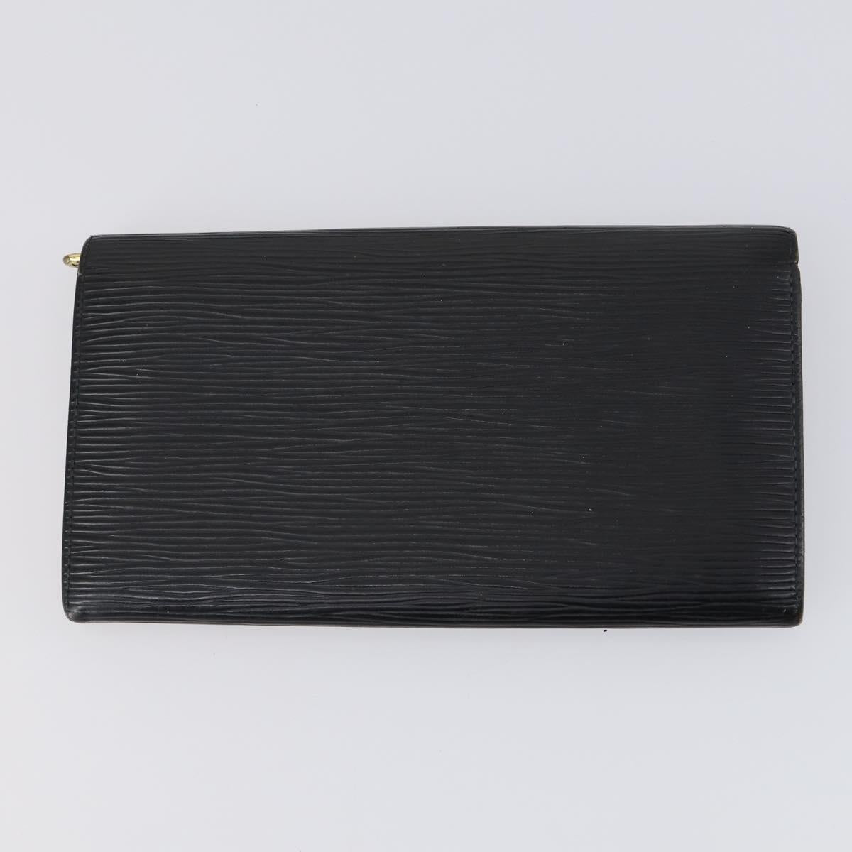 LOUIS VUITTON Monogram Epi Vernis Wallet 5 Set Black Amarante LV Auth yk19854