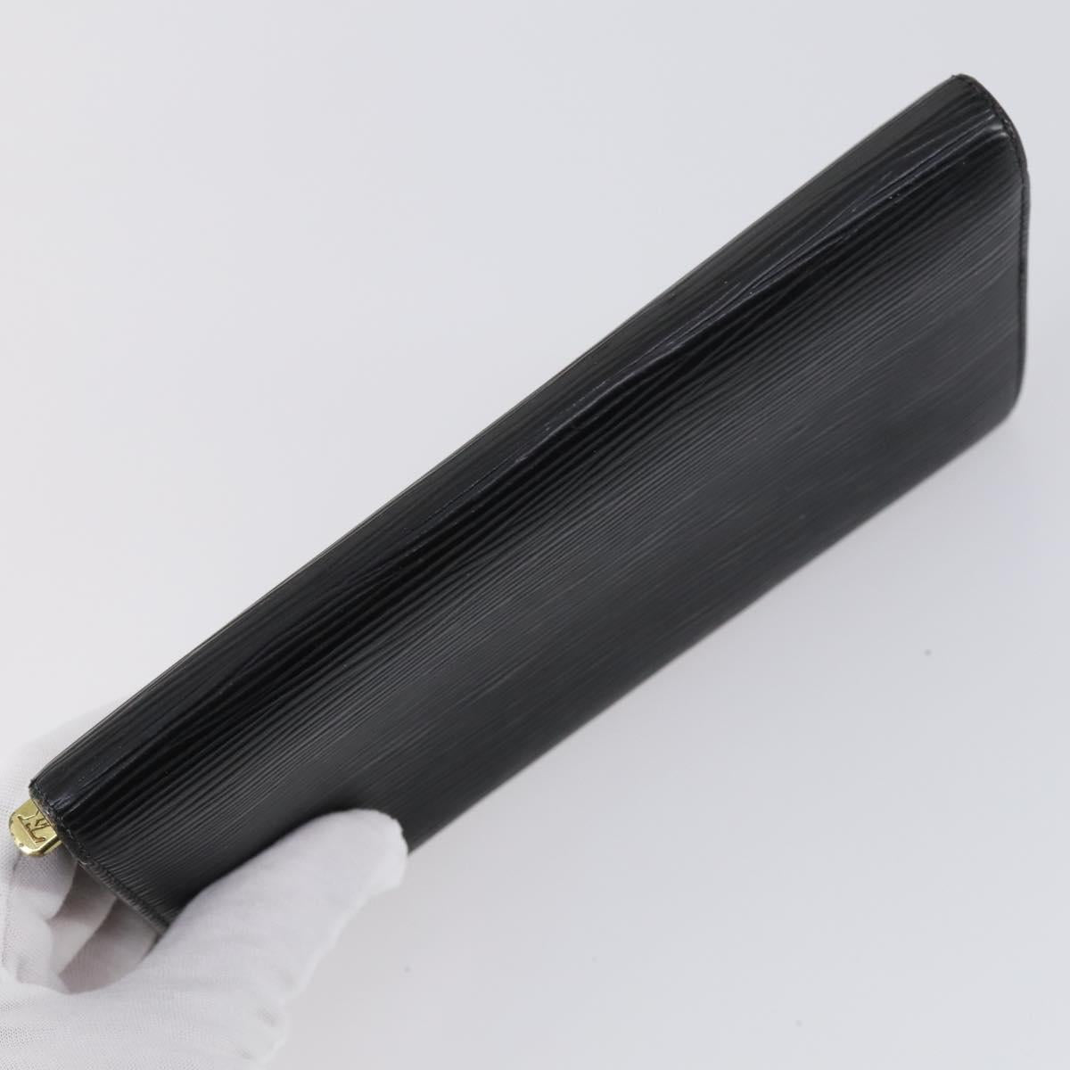 LOUIS VUITTON Monogram Epi Vernis Wallet 5 Set Black Amarante LV Auth yk19854