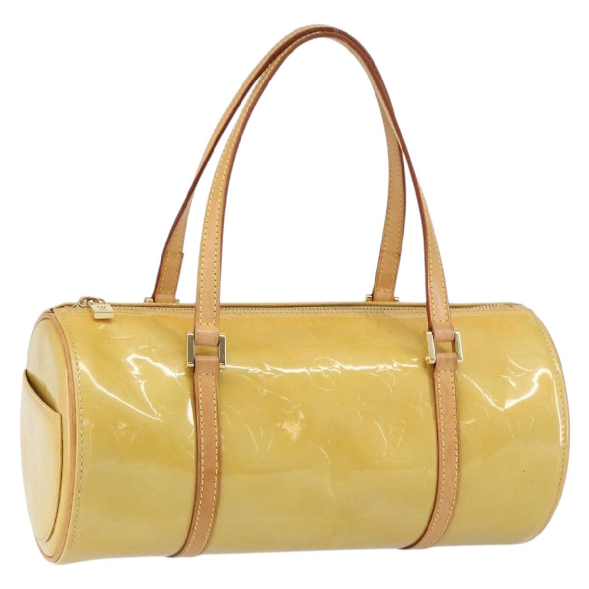 LOUIS VUITTON Monogram Vernis Bedford Hand Bag Beige M91006 LV Auth yk19856
