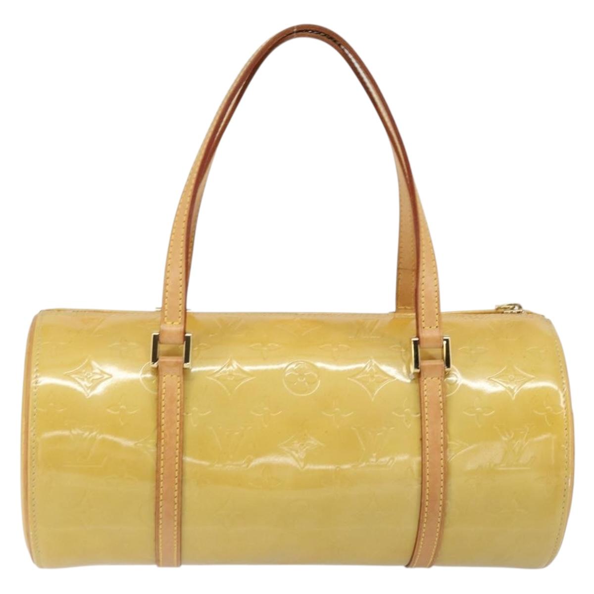 LOUIS VUITTON Monogram Vernis Bedford Hand Bag Beige M91006 LV Auth yk19856