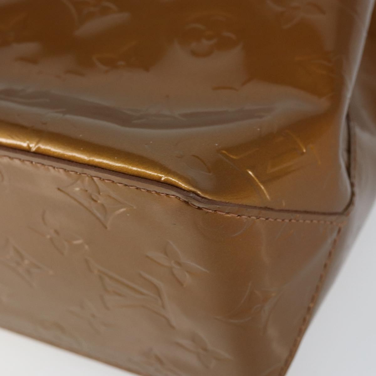 LOUIS VUITTON Monogram Vernis Reade PM Hand Bag Bronze M91146 LV Auth yk19861