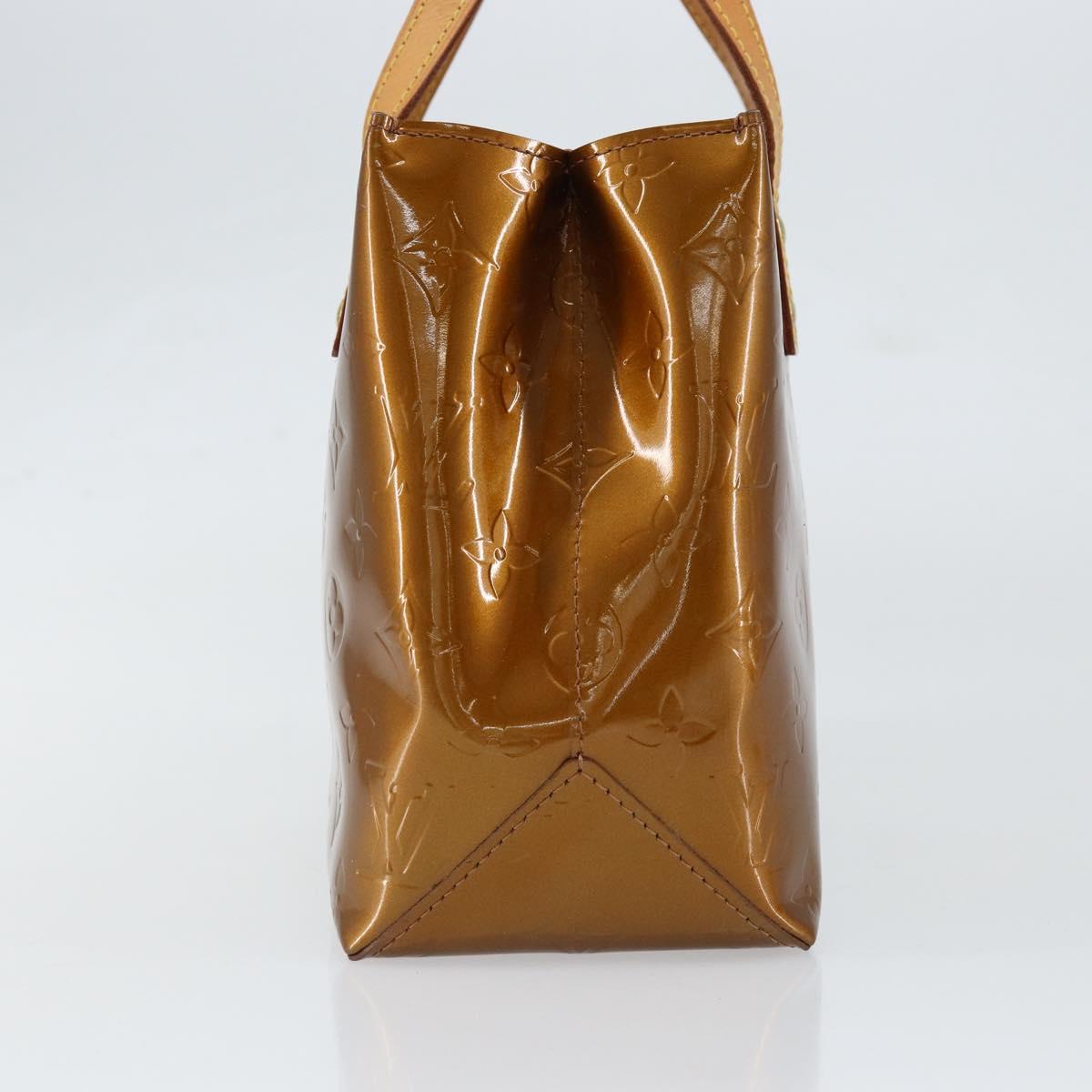 LOUIS VUITTON Monogram Vernis Reade PM Hand Bag Bronze M91146 LV Auth yk19861