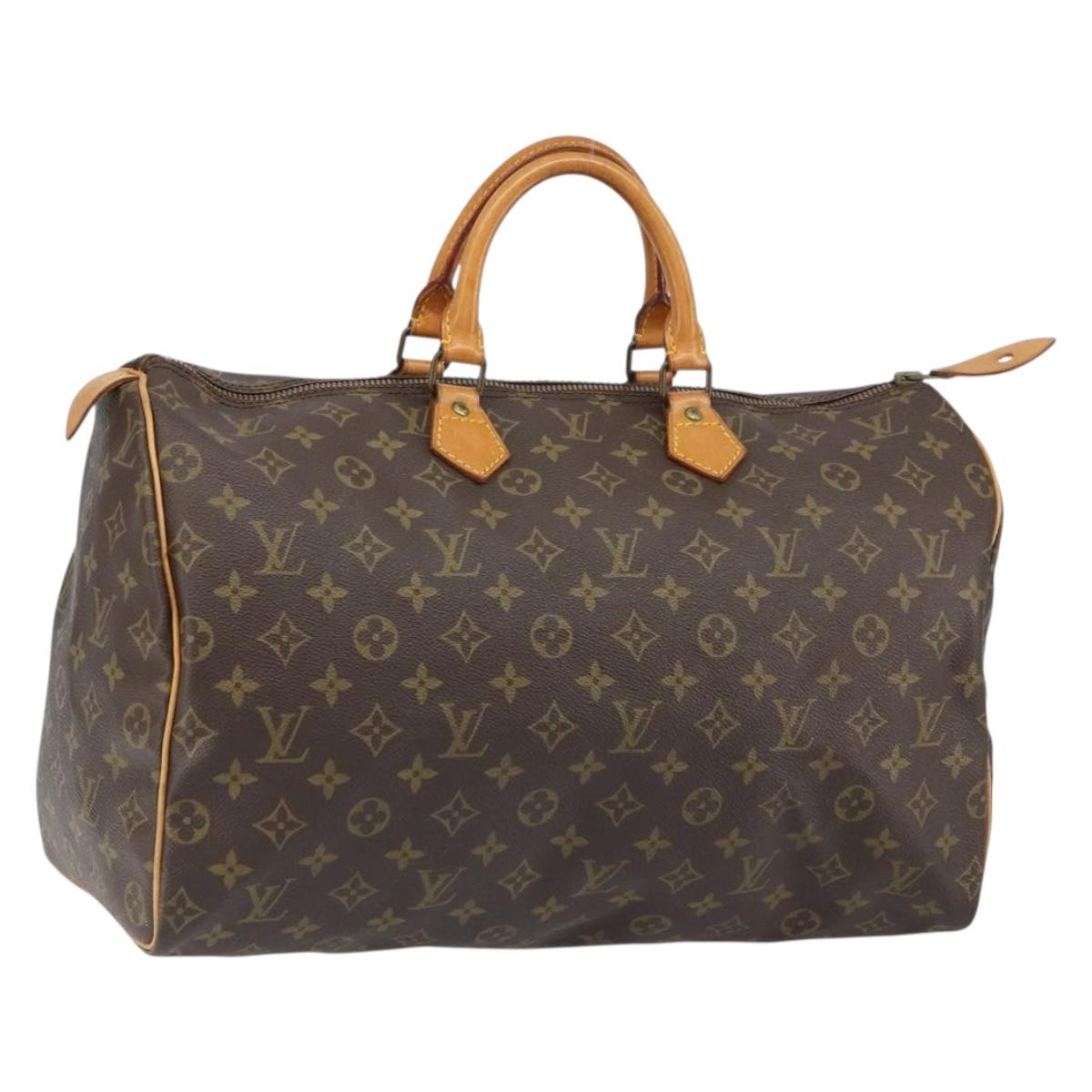 LOUIS VUITTON Monogram Speedy 40 Hand Bag M41522 LV Auth yk19864