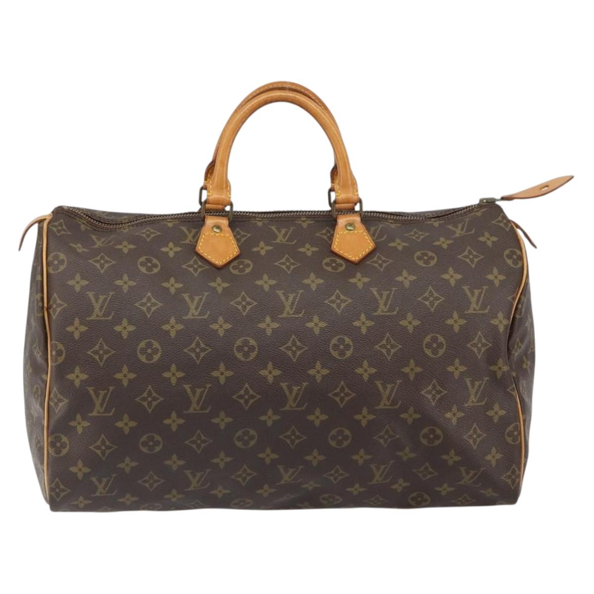 LOUIS VUITTON Monogram Speedy 40 Hand Bag M41522 LV Auth yk19864
